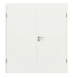 Frontansicht von CLASSEN Doppelflügeltür Dynamic 3.25 Weißlack RAL 9003 inkl. Zarge