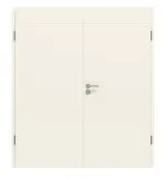 Frontansicht von CLASSEN Doppelflügeltür Dynamic 3.25 Weißlack RAL 9010 inkl. Zarge