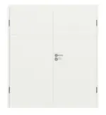 Frontansicht von CLASSEN Doppelflügeltür Dynamic 3.26 Weißlack RAL 9003 inkl. Zarge