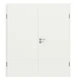 Frontansicht von CLASSEN Doppelflügeltür Dynamic 3.27 Weißlack RAL 9003 inkl. Zarge