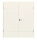 Frontansicht von CLASSEN Doppelflügeltür Dynamic 3.27 Weißlack RAL 9010 inkl. Zarge