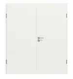 Frontansicht von CLASSEN Doppelflügeltür Dynamic 3.28 Weißlack RAL 9003 inkl. Zarge