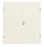 Frontansicht von CLASSEN Doppelflügeltür Dynamic RAL 9010 Weißlack 3.3 mit Zarge