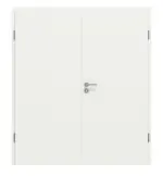 Frontansicht von CLASSEN Doppelflügeltür Dynamic 3.30 Weißlack RAL 9003 inkl. Zarge