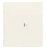 Frontansicht von CLASSEN Doppelflügeltür Dynamic 3.30 Weißlack RAL 9010 inkl. Zarge