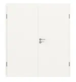 Frontansicht von CLASSEN Doppelflügeltür Dynamic 3.30 Weißlack RAL 9016 inkl. Zarge
