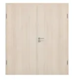 Frontansicht von Doppelflügeltür Akazie hell CPL inkl. Zarge - Classen