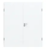 Frontansicht von CLASSEN Doppelflügeltür Weiß Struktur CPL 4.1 mit Zarge