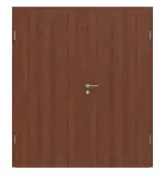 Frontansicht von Doppelflügeltür 4.1 Italienische Walnuss CPL inkl. Zarge - Classen