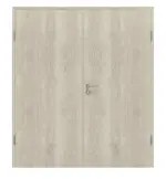 Frontansicht von Doppelflügeltür Kendal Eiche CPL inkl. Zarge - Classen