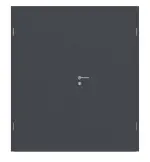 Frontansicht von CLASSEN Doppelflügeltür Graphit CPL 4.1 mit Zarge