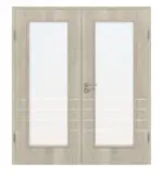 Frontansicht von Doppelflügeltür 4.10 Kendal Eiche CPL inkl. Zarge - Classen