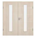 Frontansicht von Doppelflügeltür 4.11 Akazie hell CPL inkl. Zarge - Classen