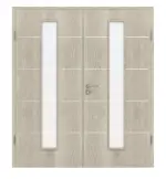 Frontansicht von Doppelflügeltür 4.11 Kendal Eiche CPL inkl. Zarge - Classen