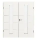 Frontansicht von Doppelflügeltür 4.11 Weiß RAL 9016 CPL inkl. Zarge - Classen