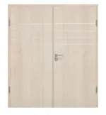 Frontansicht von Doppelflügeltür 4.13 Akazie hell CPL inkl. Zarge - Classen