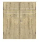 Frontansicht von Doppelflügeltür 4.13 Hamilton Eiche CPL inkl. Zarge - Classen