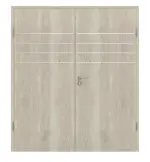 Frontansicht von Doppelflügeltür 4.13 Kendal Eiche CPL inkl. Zarge - Classen