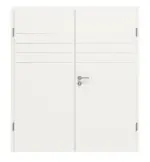 Frontansicht von Doppelflügeltür 4.13 Weiß RAL 9016 CPL inkl. Zarge - Classen