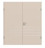 Frontansicht von CLASSEN Doppelflügeltür Kaschmir CPL 4.14 mit Zarge