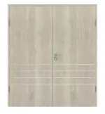 Frontansicht von Doppelflügeltür 4.14 Kendal Eiche CPL inkl. Zarge - Classen