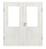 Frontansicht von Doppelflügeltür LA 01 Norwegische Esche CPL inkl. Zarge - Classen