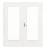 Frontansicht von Doppelflügeltür 4.3 Weiß RAL 9016 CPL inkl. Zarge - Classen