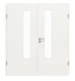 Frontansicht von Doppelflügeltür 4.4 Weiß RAL 9016 CPL inkl. Zarge - Classen