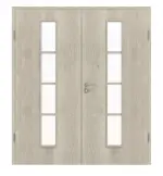 Frontansicht von Doppelflügeltür 4.6 Kendal Eiche CPL inkl. Zarge - Classen