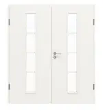 Frontansicht von Doppelflügeltür 4.6 Weiß RAL 9016 CPL inkl. Zarge - Classen