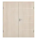 Frontansicht von Doppelflügeltür 4.8 Akazie hell CPL inkl. Zarge - Classen