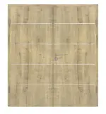 Frontansicht von Doppelflügeltür 4.8 Hamilton Eiche CPL inkl. Zarge - Classen