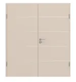 Frontansicht von CLASSEN Doppelflügeltür Kaschmir CPL 4.8 mit Zarge