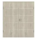 Frontansicht von Doppelflügeltür 4.8 Kendal Eiche CPL inkl. Zarge - Classen