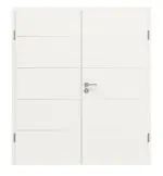 Frontansicht von Doppelflügeltür 4.8 Weiß RAL 9016 CPL inkl. Zarge - Classen