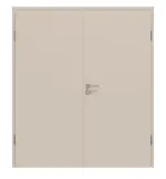 Frontansicht von CLASSEN Doppelflügeltür 6.7 Kaschmir CPL inkl. Zarge