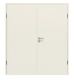 Frontansicht von CLASSEN Doppelflügeltür 6.7 Weiß RAL 9010 CPL inkl. Zarge