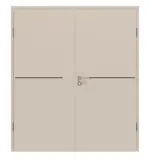 Frontansicht von CLASSEN Doppelflügeltür 6.8 Kaschmir CPL inkl. Zarge