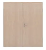 Frontansicht von JELD-WEN Doppelflügeltür Nova Ahorn Optima DuriTop CPL mit Zarge