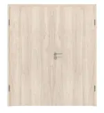 Frontansicht von WESTAG Doppelflügeltür Nussbaum Embla NU 324 Portalit CPL inkl. Zarge