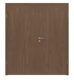 Frontansicht von WESTAG Doppelflügeltür Nussbaum Trentino NU 717 Portalit CPL inkl. Zarge