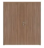 Frontansicht von Doppelflügeltür Nussbaum noce NU 736 PortaLit inkl. Zarge - Westag