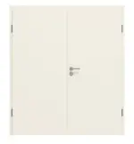 Frontansicht von Doppelflügeltür Klassik weiß RAL 9010 WestaLack inkl. Zarge - Westag