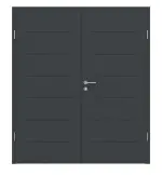 Frontansicht von Signum 11 Basic Lack Anthrazit RAL 7016 Doppelflügeltür inkl. Zarge - Huga