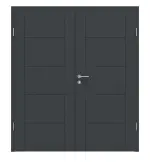 Frontansicht von Signum 13 Basic Lack Anthrazit RAL 7016 Doppelflügeltür inkl. Zarge - Huga