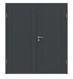 Frontansicht von Signum 16 Basic Lack Anthrazit RAL 7016 Doppelflügeltür inkl. Zarge - Huga