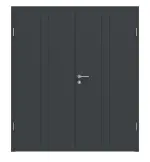 Frontansicht von Signum 23 Basic Lack Anthrazit RAL 7016 Doppelflügeltür inkl. Zarge - Huga