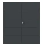 Frontansicht von Signum 27 Basic Lack Anthrazit RAL 7016 Doppelflügeltür inkl. Zarge - Huga