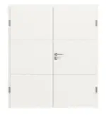 Frontansicht von Signum 31 Basic Lack Verkehrsweiß RAL 9016 Doppelflügeltür inkl. Zarge - Huga