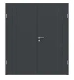Frontansicht von Signum 39 Basic Lack Anthrazit RAL 7016 Doppelflügeltür inkl. Zarge - Huga